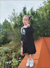 G.DUCKKIDS女童時髦洋氣連衣裙春秋新款韓版公主裙兒童中大童女孩童裝裙子潮 黑色春秋款 170 cm 曬單實拍圖