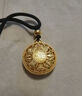 老廟黃金吊墜古法金八寶羅盤(pán)項鏈福字掛墜男女送長(cháng)輩禮物 約20g(定制需10-15個(gè)工作日） 曬單實(shí)拍圖
