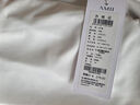 AMII女裝2025秋季新款自然卷邊半高領(lǐng)修身顯瘦網(wǎng)紗T恤女優(yōu)雅 米白 XL 曬單實(shí)拍圖