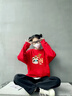 真維斯（JEANSWEST）蛇年衛(wèi)衣紅色無帽外套本命年加絨加厚保暖套頭衫簡約款青少年衛(wèi)衣 紅色（生肖） L (推薦110-130斤) 曬單實拍圖