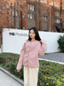 名創(chuàng)優(yōu)品（MINISO）加絨褲子女2024冬季新款美拉德糯米褲寬松休閑直筒闊腿褲加厚冬褲 米白色(純色) S 155 (體重85-100斤) 曬單實拍圖