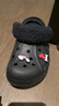 CROCS卡駱馳秋冬新品休閑鞋秋冬洞洞鞋貝雅暖絨暖棉|206633 黑/黑-060 (建議買(mǎi)大一碼) 39 (240mm) 曬單實(shí)拍圖