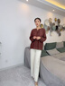 玖姿·安娜蔻優(yōu)雅通勤建筑式堆褶萊賽爾壓褶單上衣女2025春季新款 咖啡 M 曬單實(shí)拍圖