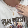 中國黃金CHINA GOLD白玉蘭黃金項鏈女足金和田玉吊墜七夕情人節(jié)禮物送媽媽老婆生日 精美禮盒-請勿下單 曬單實拍圖