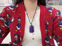 施華索尼亞天然紫水晶本命佛吊墜男女守護神普賢觀音虛空藏菩薩護身符 普賢菩薩觀音【屬龍、蛇】(50*32*12mm) 曬單實拍圖