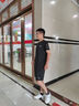 安踏（ANTA）速干套裝丨男運動(dòng)短袖短褲夏跑步套裝足球套裝訓練服兩件套晨練服 【進(jìn)階跑步】黑5203-4(口袋拉鏈) XL/180 曬單實(shí)拍圖