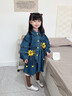 漢唐貝貝女童春裝2025新款連衣裙兒童春秋季洋氣牛仔小女孩女寶寶時(shí)髦裙子 藍(lán)色 110 (建議98-105cm 3-4周歲） 曬單實(shí)拍圖