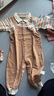 巴厘小豬（BALIPIG）嬰兒秋裝男寶寶2024新款洋氣外出服假兩件背帶衣服秋季連體衣哈衣 奶咖 90cm 曬單實(shí)拍圖