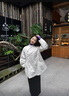 茶·愫【中式蝴蝶結】puretea茶愫斜襟立領(lǐng)短外套女菱格絎縫2024秋新款 淺灰 S 曬單實(shí)拍圖