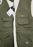 dickies棉服 時(shí)尚拼接色多口袋厚外套夾克 男式羊羔絨外 奶油色 S 曬單實(shí)拍圖