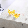 Lossot足金蝴蝶結(jié)黃金耳釘女5D硬金耳環(huán)耳飾送女朋友老婆生日禮物 曬單實(shí)拍圖