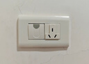 飛雕開關插座118型一位二位五孔組合模塊白色暗裝家用墻壁面板長方形 二位白板（118白色） 曬單實拍圖