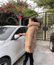 啄木鳥(niǎo)媽媽冬裝中老年女裝連帽中長(cháng)款棉服女2025新款女冬季加厚棉襖外套 卡其色 3XL (建議120-135斤) 曬單實(shí)拍圖