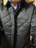 Barbour英國barbour liddesdale 經(jīng)典菱格棉服內膽絎縫棉衣 黑色 XL 42 曬單實(shí)拍圖