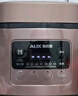 奧克斯（AUX）電飯煲家用小型0涂層電飯鍋1-3-8人多功能預約定時(shí)不銹鋼內膽煮飯鍋低糖飯煲 金色5L不銹鋼0涂層內膽-常規款 曬單實(shí)拍圖