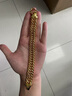福凰珠寶黃金馬鞭手鏈999足金包銀男女款霸氣實心老板鏈節(jié)日送老公禮物 馬鞭手鏈-現(xiàn)貨速發(fā) 15mm-包金4克總重約80克 曬單實拍圖