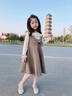 格素凡女童連衣裙秋冬2025新款套裝小女孩毛呢背心裙洋氣公主裙兒童裙子 主圖款 110 【建議24-33斤】 曬單實(shí)拍圖
