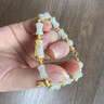 ALLOVE竹節(jié)銀手鏈女和田玉手串首飾品七夕情人節(jié)禮物送女朋友老婆生日 曬單實拍圖