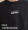 森馬（Semir）長袖T恤男重磅寬松打底上衣印花情侶裝秋季內(nèi)搭外穿101524101211 曬單實(shí)拍圖