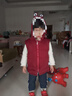 標點(diǎn)熊韓版洋氣寶寶衛衣三件套加絨加厚嬰兒童套裝男女童外套帶帽秋冬季 波點(diǎn)酒紅 110碼建議身高95-105cm 曬單實(shí)拍圖