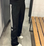 adidas復古風(fēng)側開(kāi)排扣運動(dòng)褲女裝阿迪達斯官方三葉草 黑色   S 曬單實(shí)拍圖