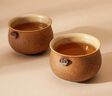 萬(wàn)仟堂（Edenus）茶具套裝  陶瓷中式功夫茶具 家用送禮 靈芝呈祥02·隨手禮 黃砂釉+黑鐵釉 曬單實(shí)拍圖