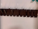 藝柳園創(chuàng  )意琴鍵壁掛衣帽架掛衣鉤墻壁置衣架衣服掛架掛包架 十鉤胡桃色 曬單實(shí)拍圖