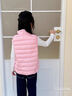 蓋璞【大小童同款】女童秋冬季款輕薄立領(lǐng)羽絨馬甲背心642588 曬單實(shí)拍圖