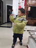 巴拉巴拉兒童羽絨服冬裝男童女童寶寶連帽外套保暖面包服親子裝潮 綠色調(diào)00444-灰鴨絨 120cm 曬單實(shí)拍圖