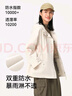 伯希和（Pelliot）單層沖鋒衣女款春秋休閑風(fēng)衣夾克外套戶(hù)外防風(fēng)防水登山滑雪服 暖日白 M 曬單實(shí)拍圖
