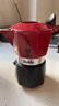 比樂蒂（Bialetti）【新婚禮物】摩卡壺 意大利手沖咖啡壺紅色雙閥意式手動咖啡機 2杯份+4.0電陶爐(摩登黑) 100ml 紅色雙閥款 曬單實拍圖