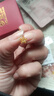 夢金園 七夕禮物黃金耳飾 星星耳釘足金方糖5G彎鉤耳飾送女友生日禮物 曬單實拍圖