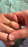 福萌黃金戒指足金男女520情侶對戒新款指環(huán)求婚結(jié)婚情人節(jié)七夕送女友 17號一只(約3.76g) 曬單實拍圖