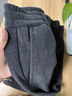 羅蒙（ROMON）春秋新款燈芯絨男士休閑褲直筒寬松條絨褲加絨加厚彈力爸爸褲子男 【春秋款】深灰色 XL 【120-140斤】 曬單實(shí)拍圖