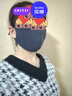 智維 加絨立體口罩女秋冬季韓版時(shí)尚網(wǎng)紅面罩男黑色個(gè)性加厚保暖防風(fēng)防寒透氣易呼吸可水洗 黑灰色 曬單實(shí)拍圖