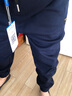 真維斯（Jeanswest）運動(dòng)衛褲男款2025秋冬新款男士寬松束腳加絨哈倫褲休閑褲子男秋款 藏青色(加絨款).+深灰(加絨款) 2XL 曬單實(shí)拍圖