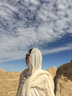 VINEY披肩女2025新款絲巾民族風(fēng)大西北新疆旅游穿搭防曬頭巾薄款棉麻 米色-高端禮盒裝 曬單實(shí)拍圖