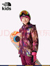 THE NORTH FACE北面童裝女童滑雪服棉服防潑水戶外|82Y6 OME/紅色印花 170 XXL（170/84） 曬單實拍圖
