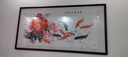 俏繪新中式客廳裝飾畫(huà)牡丹花開(kāi)富貴沙發(fā)背景墻畫(huà)臥室床頭掛畫(huà)書(shū)房國畫(huà) 富貴有魚(yú) 175*80cm晶瓷+實(shí)木邊框 曬單實(shí)拍圖