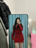 妙奕嘉紅色連衣裙女裙子春秋純欲小個(gè)子長(zhǎng)袖包臀裙女士性感一字肩連衣裙 紅色一字肩辣妹包臀裙 XL 【建議110-120斤】 曬單實(shí)拍圖