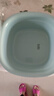 bdo新生兒嬰兒盆洗臉盆小號洗臉洗屁屁塑料盆加厚洗腳洗漱盆子面盆 【中號松石綠】歐式方盆 28.5cm 曬單實(shí)拍圖