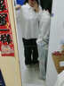 乖米豆百搭長(cháng)袖日系襯衫女少女學(xué)生韓版小眾初春寬松娃娃領(lǐng)Lolita內搭上 白色長(cháng)袖 S 75-95 曬單實(shí)拍圖