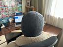 啄木鳥純羊毛瓜皮帽男針織帽子翻邊純色護耳冷帽套頭毛線帽防寒包頭帽 ZMN3812-午夜灰 曬單實拍圖