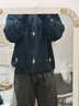 馬登工裝 復(fù)古幾何格紋針織套頭毛衣男春季圓領(lǐng)寬松學(xué)院風(fēng)百搭上衣 藏青色 （寬松偏大） M 曬單實拍圖