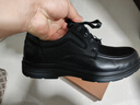 駱駝（CAMEL）牛皮系帶中年爸爸鞋增高商務(wù)休閑皮鞋男加絨 G15A211067R 黑色 41 曬單實(shí)拍圖