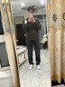 森馬（Semir）森柔毛衫|針織衫男可機洗絞花毛衣純色內搭上衣冬情侶裝寬松 咖色調00355 S 曬單實(shí)拍圖