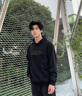 JEEP SPIRIT吉普連帽衛(wèi)衣男款秋季休閑潮流套頭衫男士寬松百搭上衣 黑色 XL 曬單實拍圖