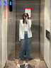 覓橘防曬衣落肩正肩帽檐款原紗型女MIEJUA防曬服薄外套 落肩白色 均碼 F碼170cm120斤以下 曬單實(shí)拍圖