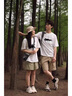 MDlila【兩件】情侶裝t恤2025新款春夏季潮牌百搭休閑短袖衣服班服套裝 （暗影貓）男灰綠女灰綠 L 男+女M 曬單實(shí)拍圖