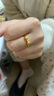 中國黃金（CHINA GOLD）足金光面蝴蝶結戒指女款黃金在逃公主指環(huán)新年節生日禮物送女友 光面蝴蝶結戒指 圈號14 0.5g 曬單實(shí)拍圖